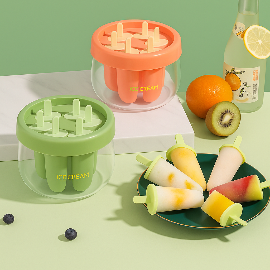 Reusable DIY 8 Pieces Ice Pop Mould