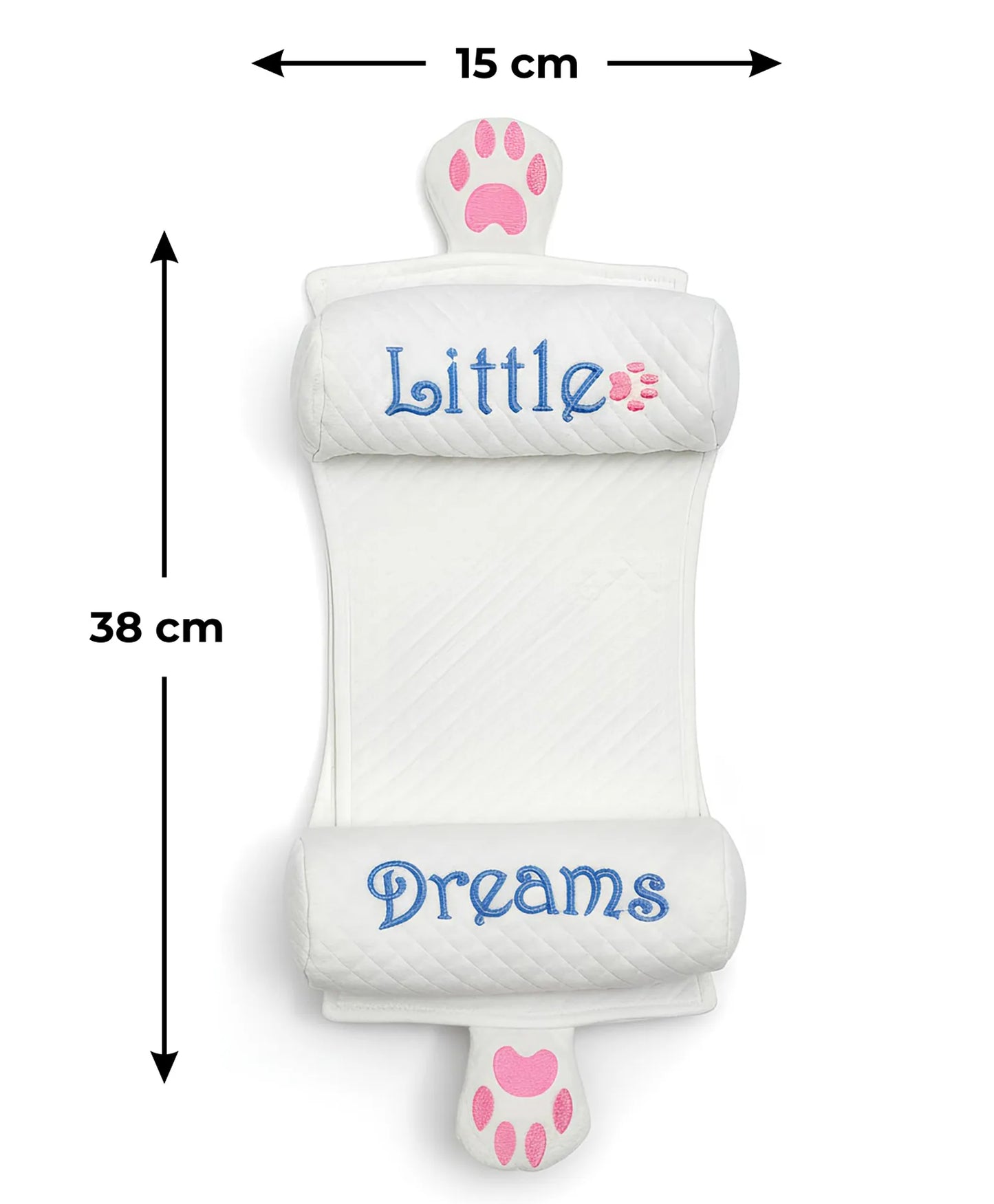 Mustard Rai Pillow with Double Airmax for Newborn Baby Head And Neck Shape- White Color