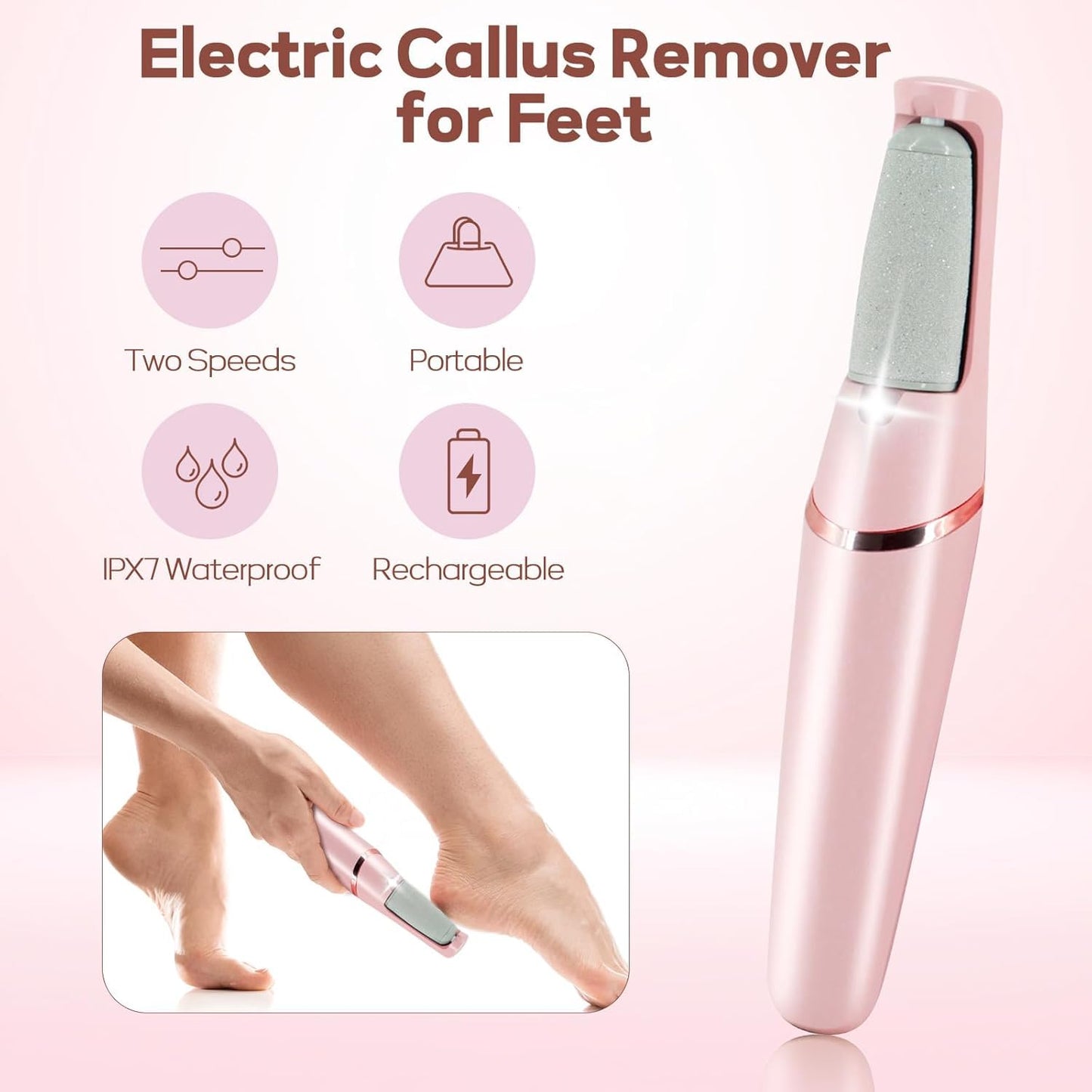 PediShine™ - Pedicure Electric Foot Callus Remover