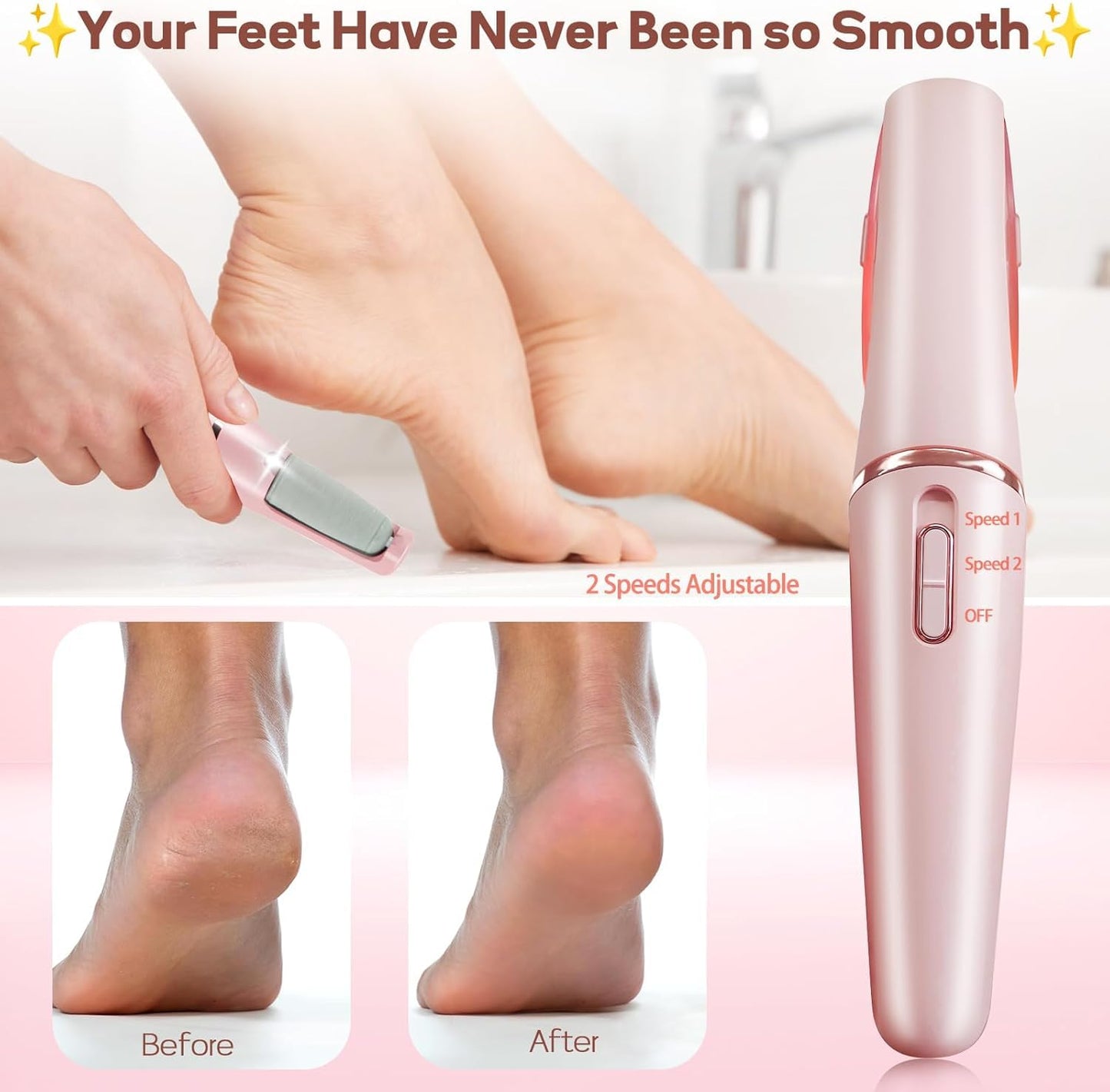 PediShine™ - Pedicure Electric Foot Callus Remover