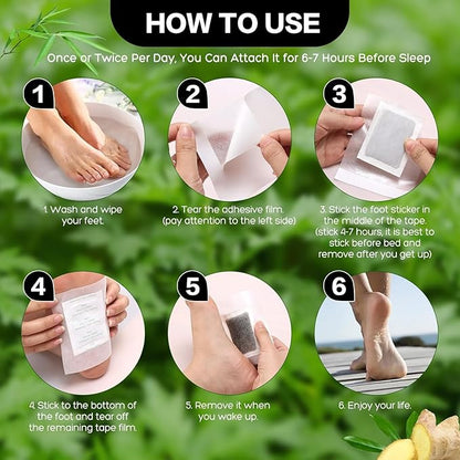 Leafycart Premium Natural Detox Foot Patches (Pack of 20) BUY 1 GET 1 FREE