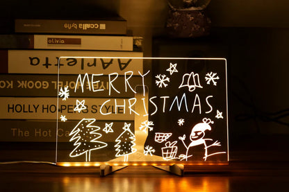 3D LED Light Glass Acrylic Writing pad