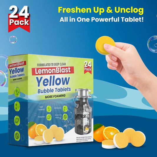 LemonBlast™ Yellow Bubble Tablets  (24pc)
